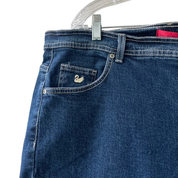 Slimming Look Boot Cut Stretch Jeans Womens Plus Size 18W Gloria Vanderbilt - Picture 9 of 12